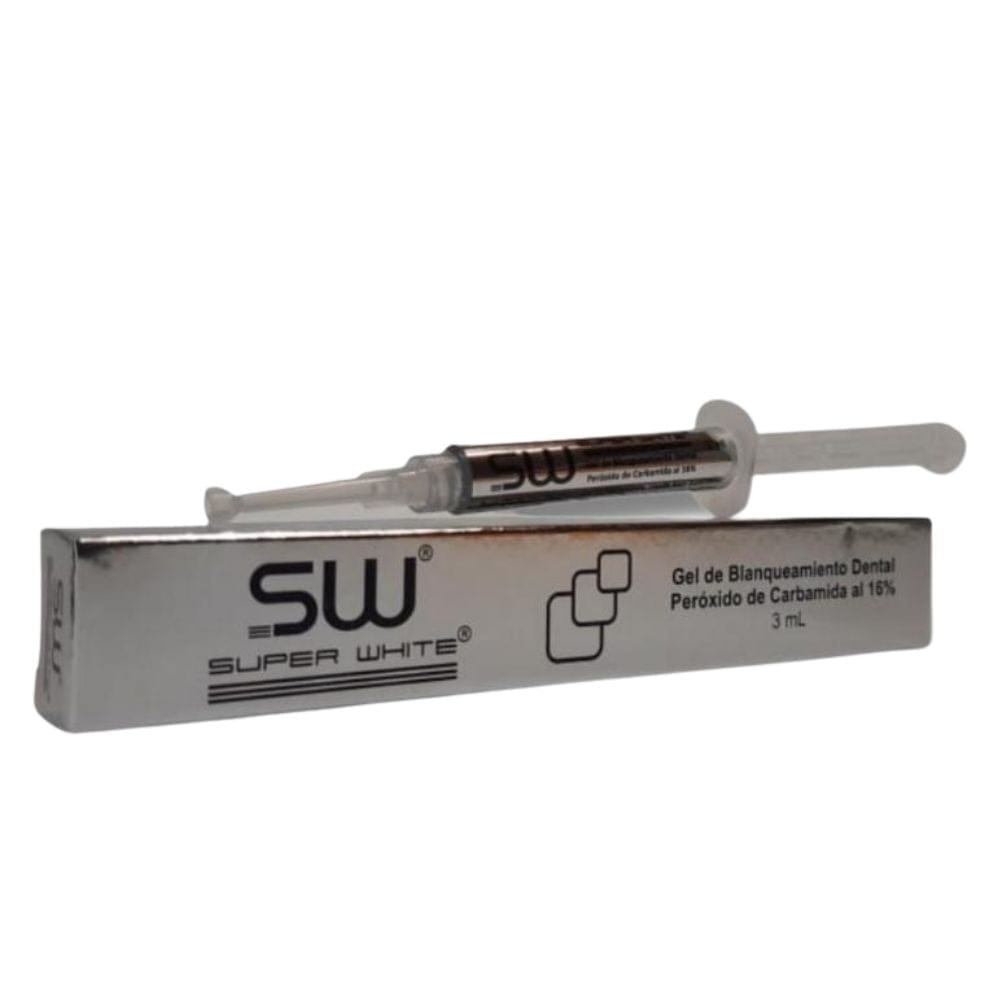 Blanqueamiento En Gel Al 16% Sw Super White x 3 ml. Blanqueamiento Dental En Gel Al 16% Sw Super White X 3Ml Es un ge...
