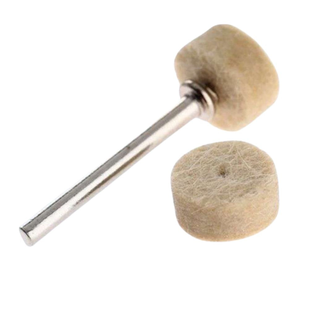 Felpa Fieltro Con Mandril. Felpa Fieltro Con Mandril Materiales para pulir y acabados finales