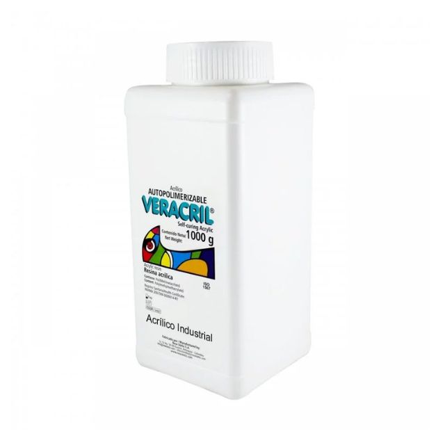 Acrílico Autopolimerizable Jaspeado C x 1000 Gr. Veracril Acrílico Autopolimerizable Jaspeado es una resina acrílica ...