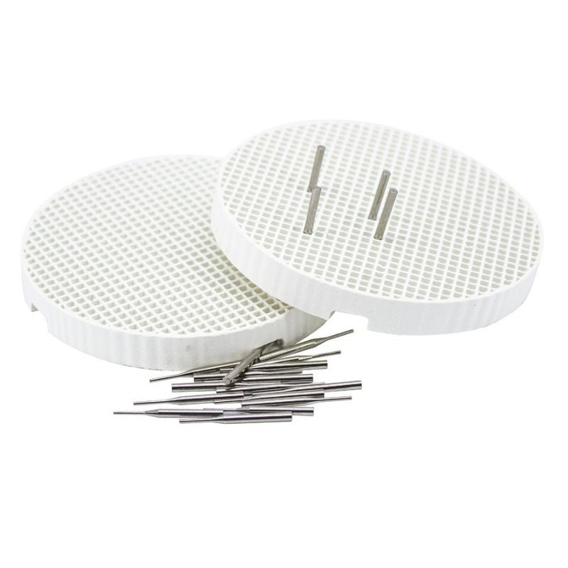 Bandeja Tipo Panal Con 20 Pines Metalicos Caja X2