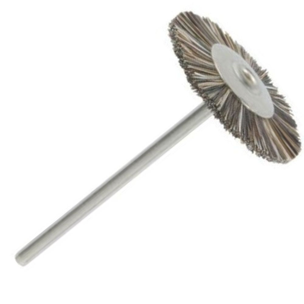 Cepillo Metalico Acerado Alumina. Materiales de acabados y pulido en mecánica dental, utilizados con micomotor.