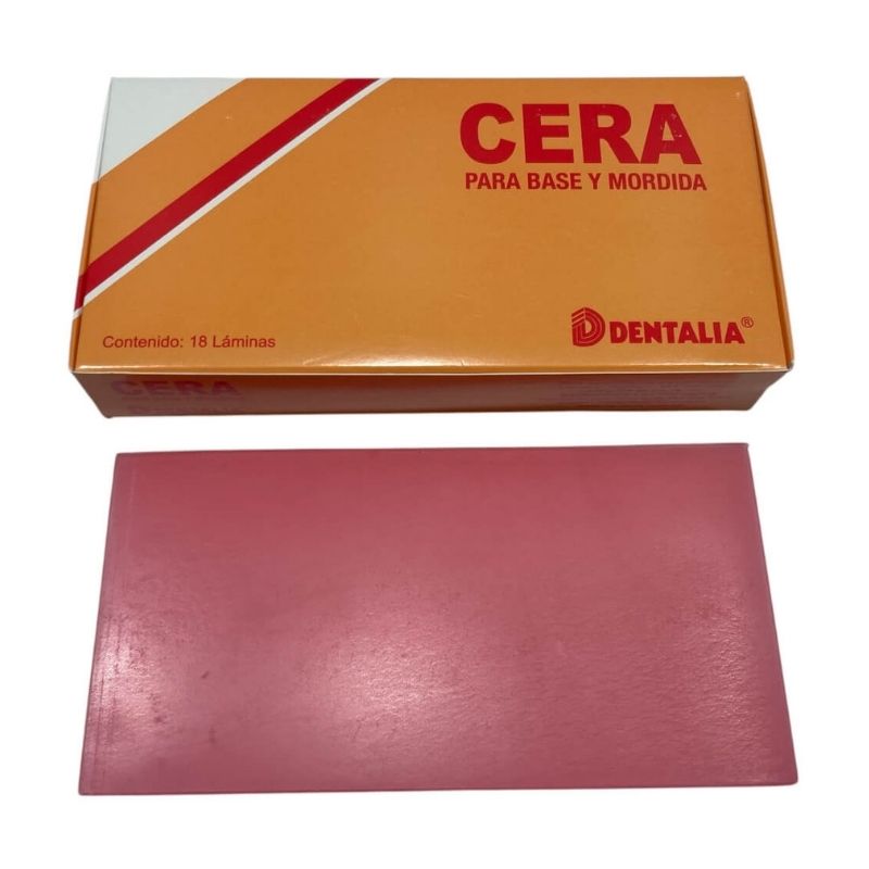 Cera Base Rosada X 18 Laminas Dentalia