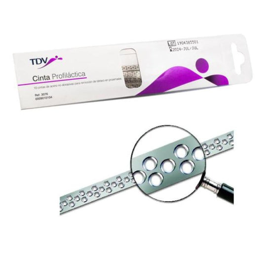 Cinta Profiláctica De Acero 10 Tiras x 10 cm TDV. La Cinta Profiláctica De Acero 10 Tiras x 10 cm TDV es fundamental ...