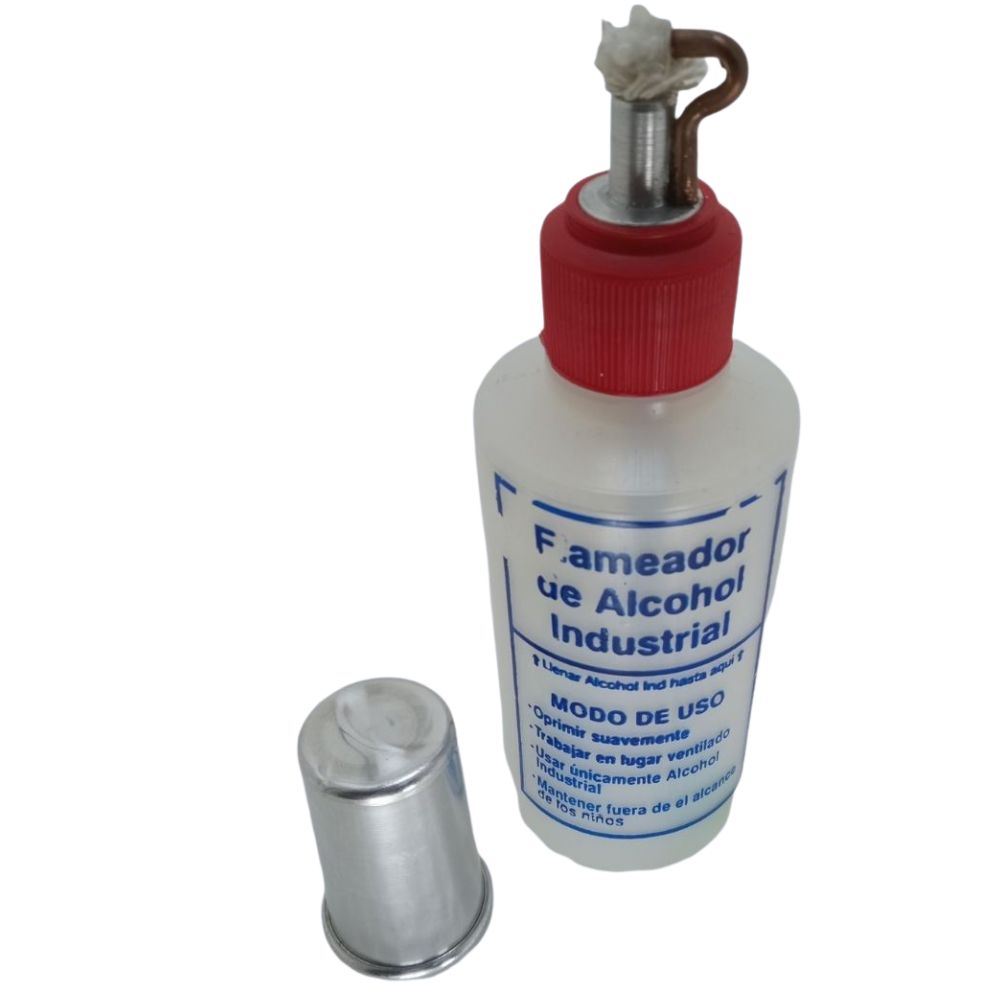 Flameador Plástico Tapa Metálica. Flameador Plástico Tapa Metálica Materiales de laboratorio