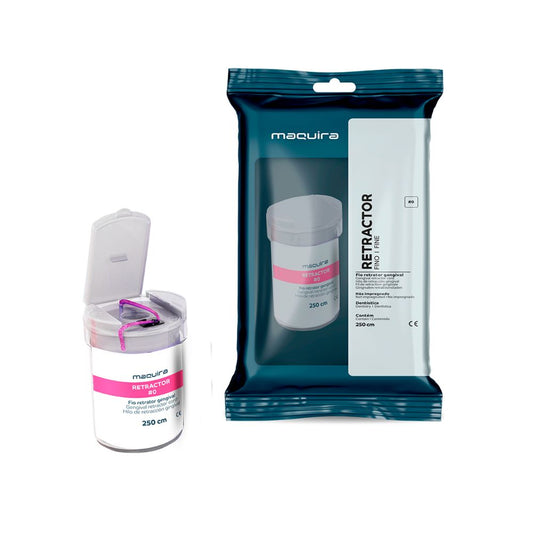 Hilo Retractor X 250 cm Maquira. Hilo Retractor X 250 cm Maquira. El hilo rectractor se utiliza para un rápido despla...