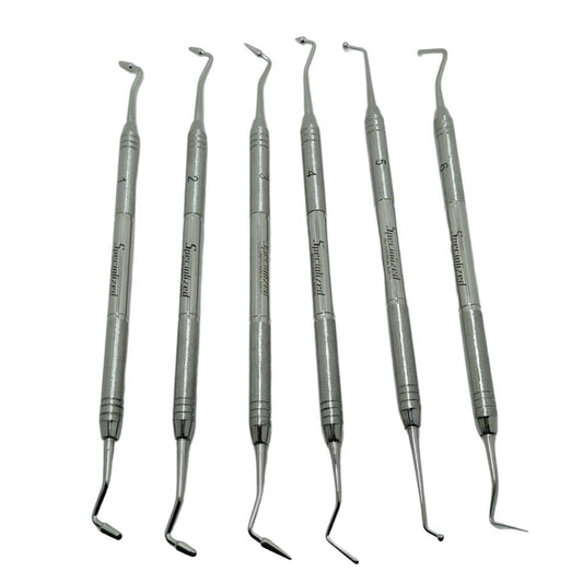 Instrumental Para Resinas Posteriores Kit X 6 Ud Acero Specialized. El Instrumental Para Resinas Posteriores Kit X 6 ...