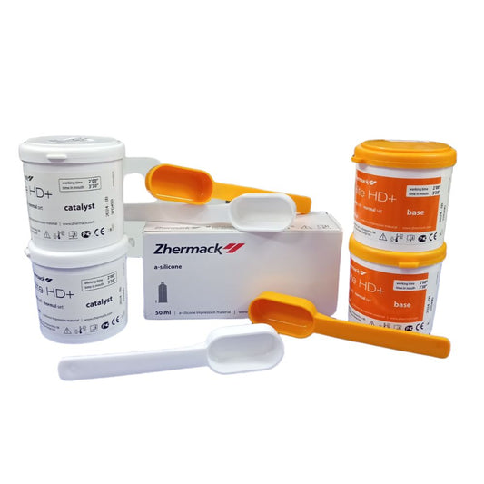 Kit Silicona Estudiantil Zhermack. Kit Silicona estudiantil Zhermack 400g de pesada + 1 cartucho de liviana x 50ml. L...