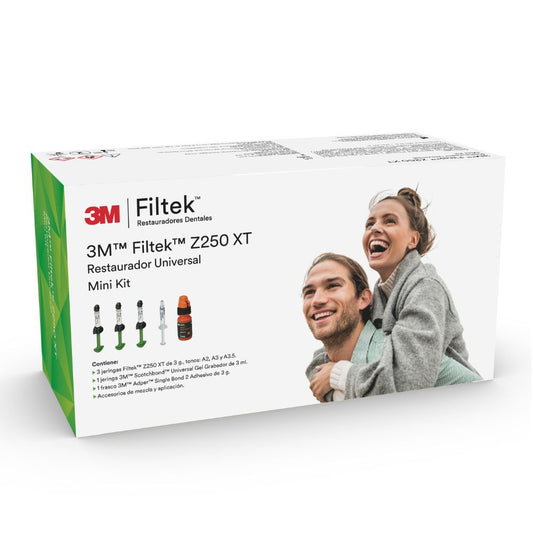 Mini Kit Z250 3 Resinas + Adhesivo 3 Gr. Mini Kit Z250 3 Resinas + Adhesivo 3 Gr Es una resina compuesta nanohíbrida ...