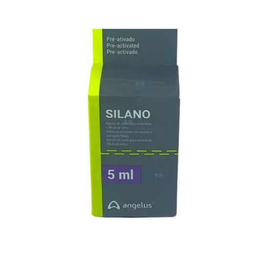 Silano Tarro x 5 ml Angelus. Silano tarro es un adhesivo o agente de unión para cerámicas y fibras de vidrio preactiv...