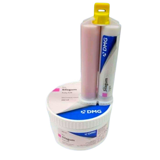 Silicona Pesada Silagum. Silicona Pesada Silagum es un material de fraguado por adición, de viscosidad media para la ...