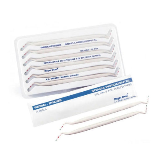 Sonda Periodontal Plástica Mayor Dent. La sonda periodontal plástica es el instrumento que se utiliza para el examen ...