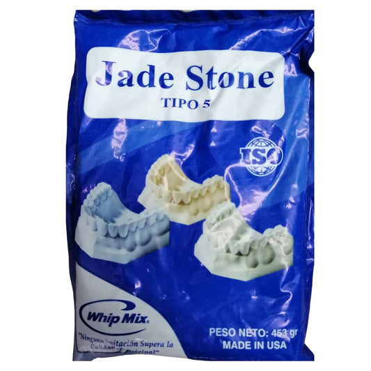 Yeso Jade Stone Whip Mix Tipo 5 X453G. Es un yeso jade stone que ofrece una expansión incrementada el yeso jade stone...