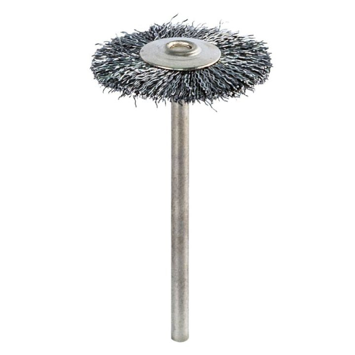 Cepillo Metálico Acerado Masterdent. Cepillo Metalico Acerado de color plateado especial para pulir con un menor grad...