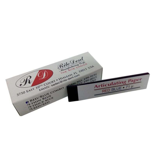 Papel De Articular Rite Dent Caja X 12 Ud. Papel De Articular Rite Dent Caja X 12 Ud Papel de articular recto. Para m...