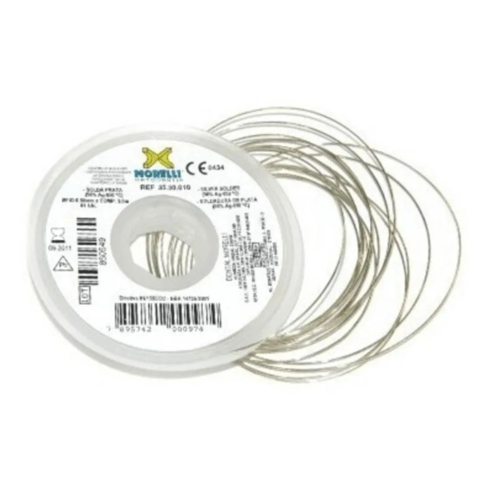 Soldadura De Plata 0.5 Mm Rollo X 5 Mts Morelli. Soldadura de plata es Ideal para soldar alambres de acero inoxidable...