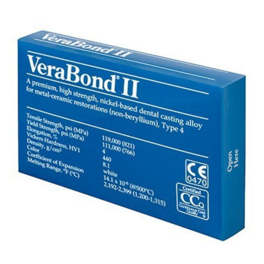 Verabond ll Caja x 40 ud. “VeraBond II” PARA CERÁMICA (SIN BERILIO) Es una aleación de alta resistencia, desarrollada...