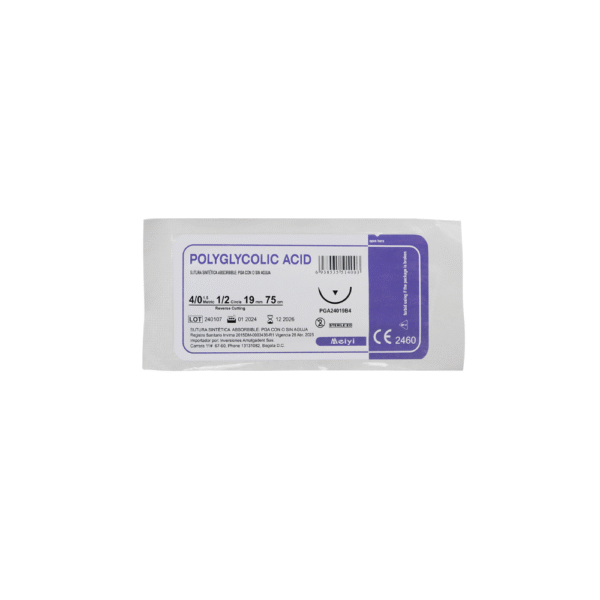 SUTURA POLYGLYCOLIC ACID 4/0 ABSORBIBLE