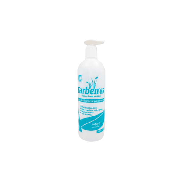 FARBEN 65% VÁLVULA 500 ML. (GEL ANTIBACTERIAL PARA MANOS)